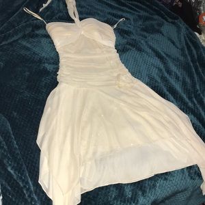 White sparkly dress size M
